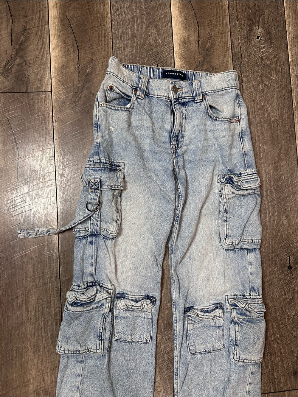Aeropostale Low Rise Cargo Jeans
