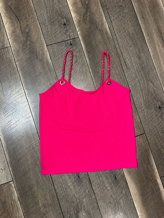Fct Chain Strappy Ribbed Tank Top