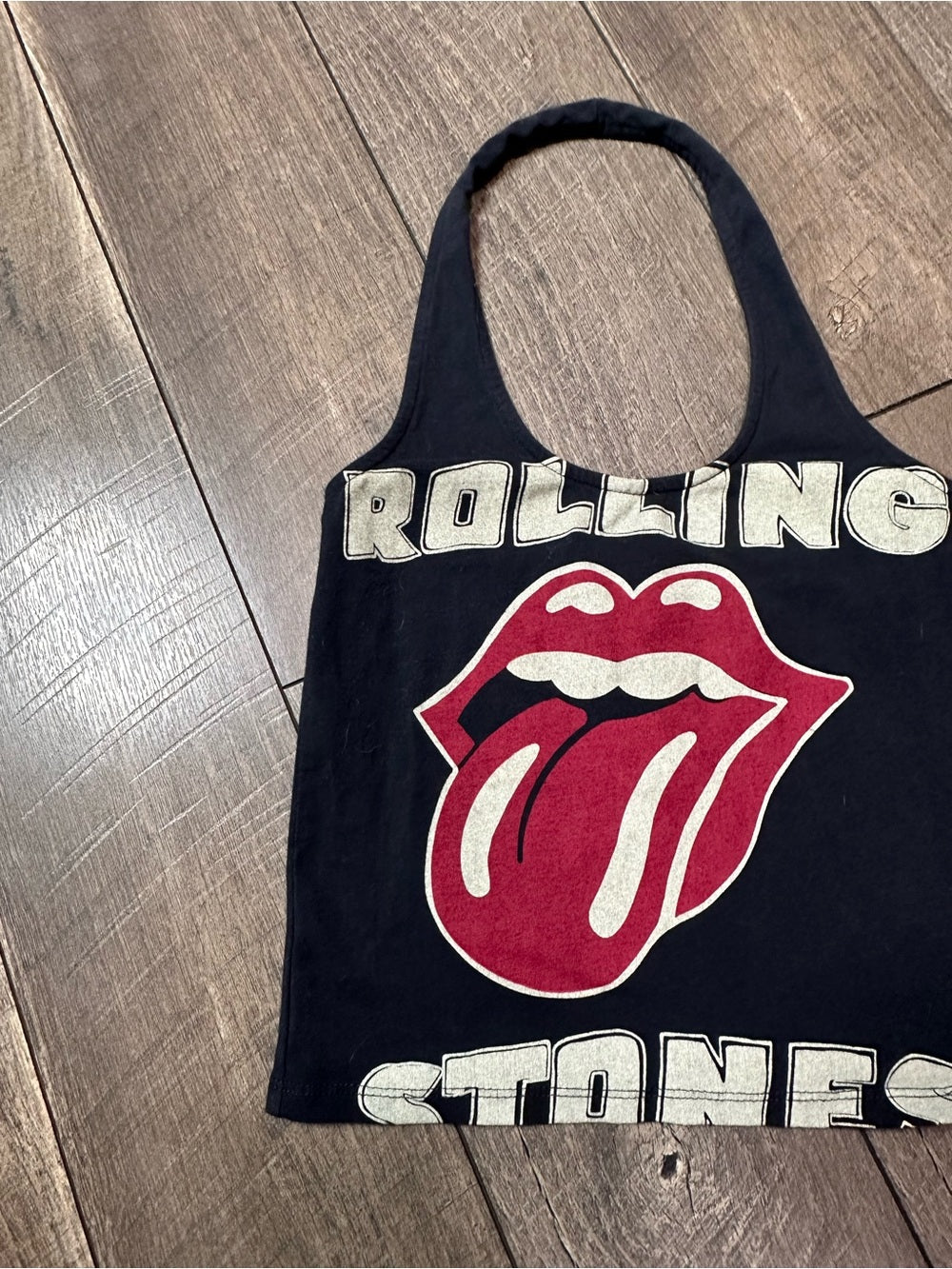 The Rolling Stones Halter Crop Tank Top