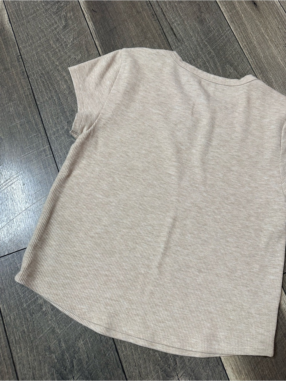 American Eagle Waffleknit Short Sleeve Top