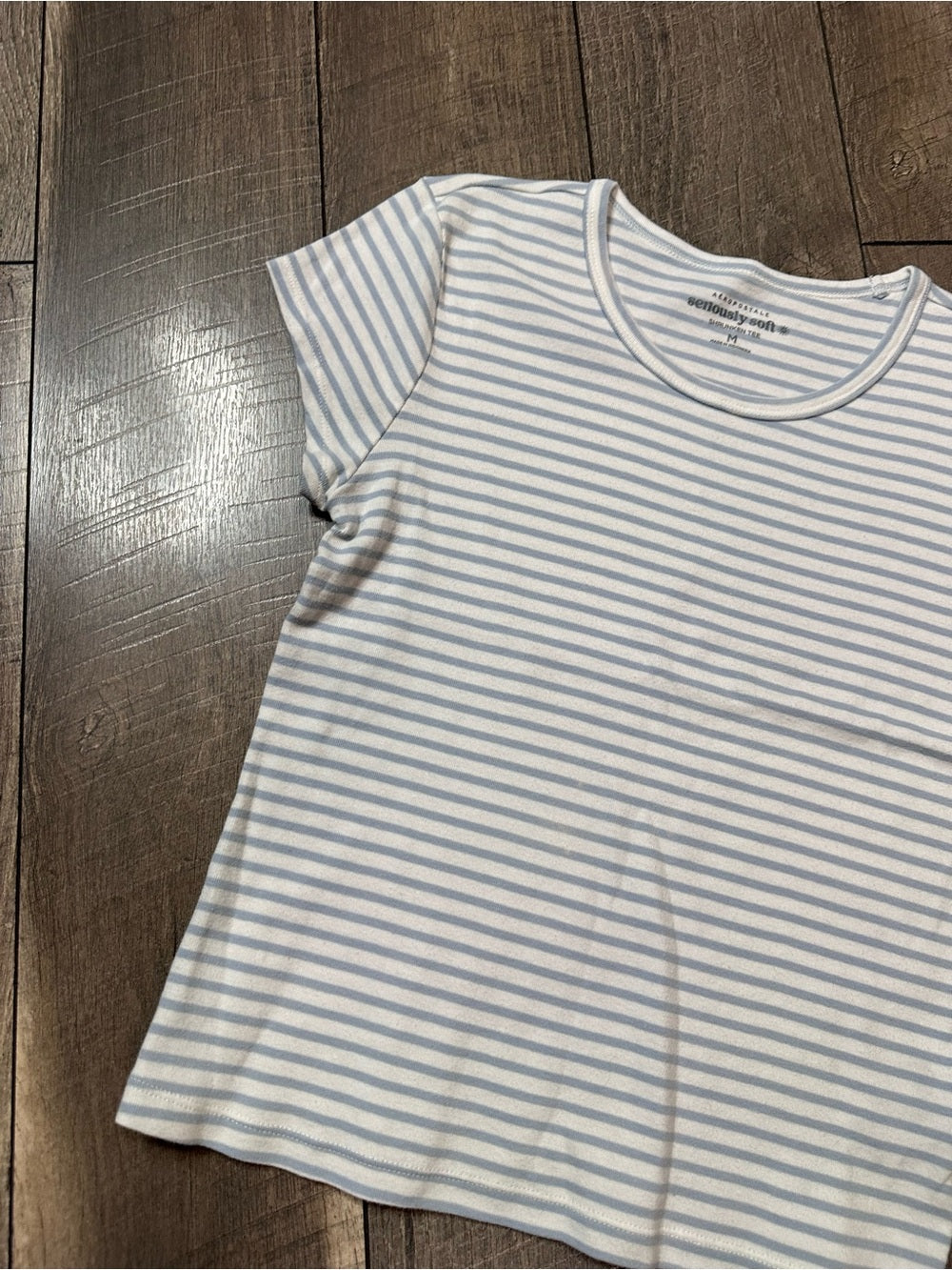 Aeropostale Shrunken Striped Tee
