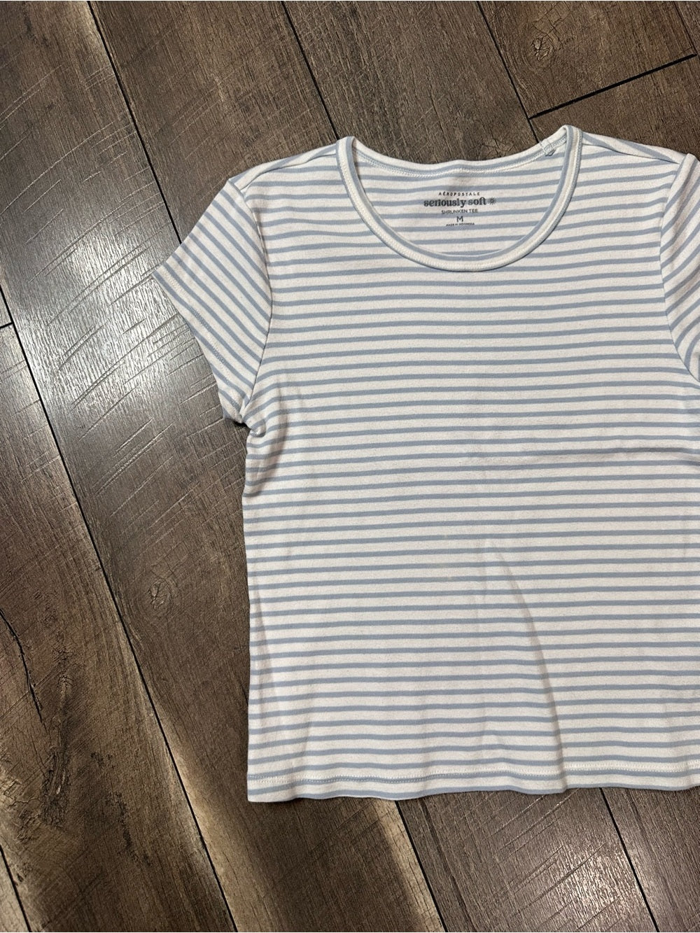 Aeropostale Shrunken Striped Tee