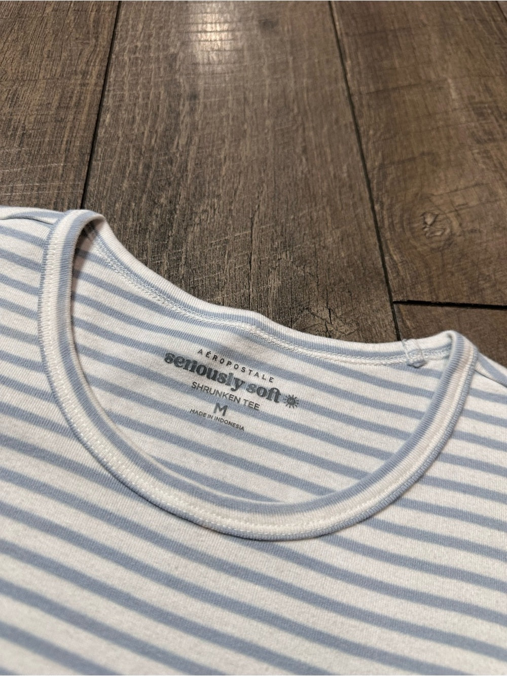 Aeropostale Shrunken Striped Tee