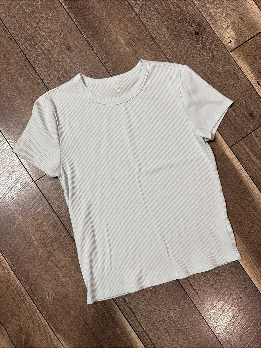 American Eagle Ribbed Short Sleeve Top