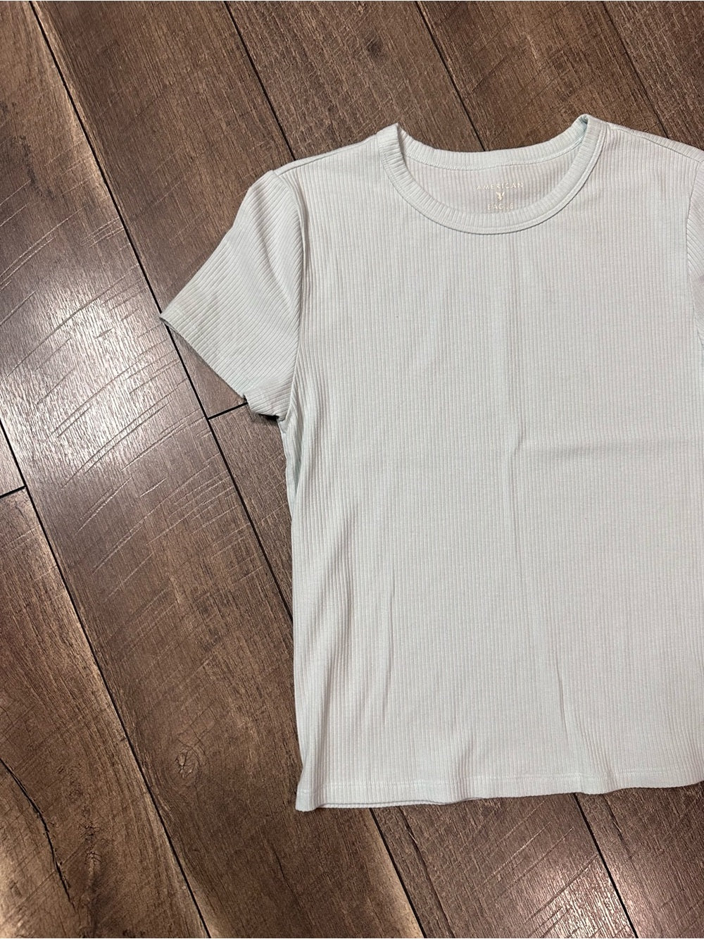 American Eagle Ribbed Short Sleeve Top