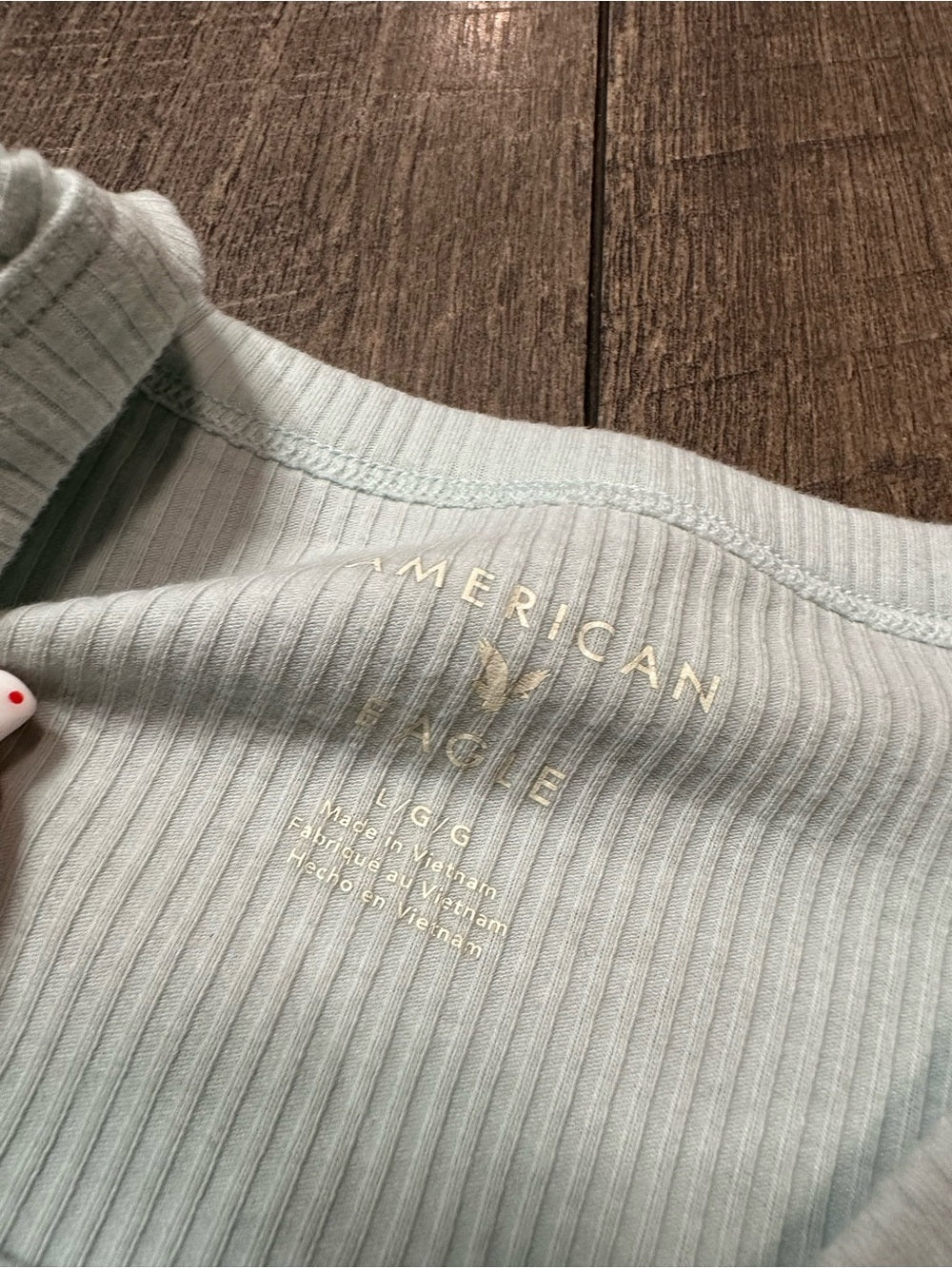 American Eagle Ribbed Short Sleeve Top