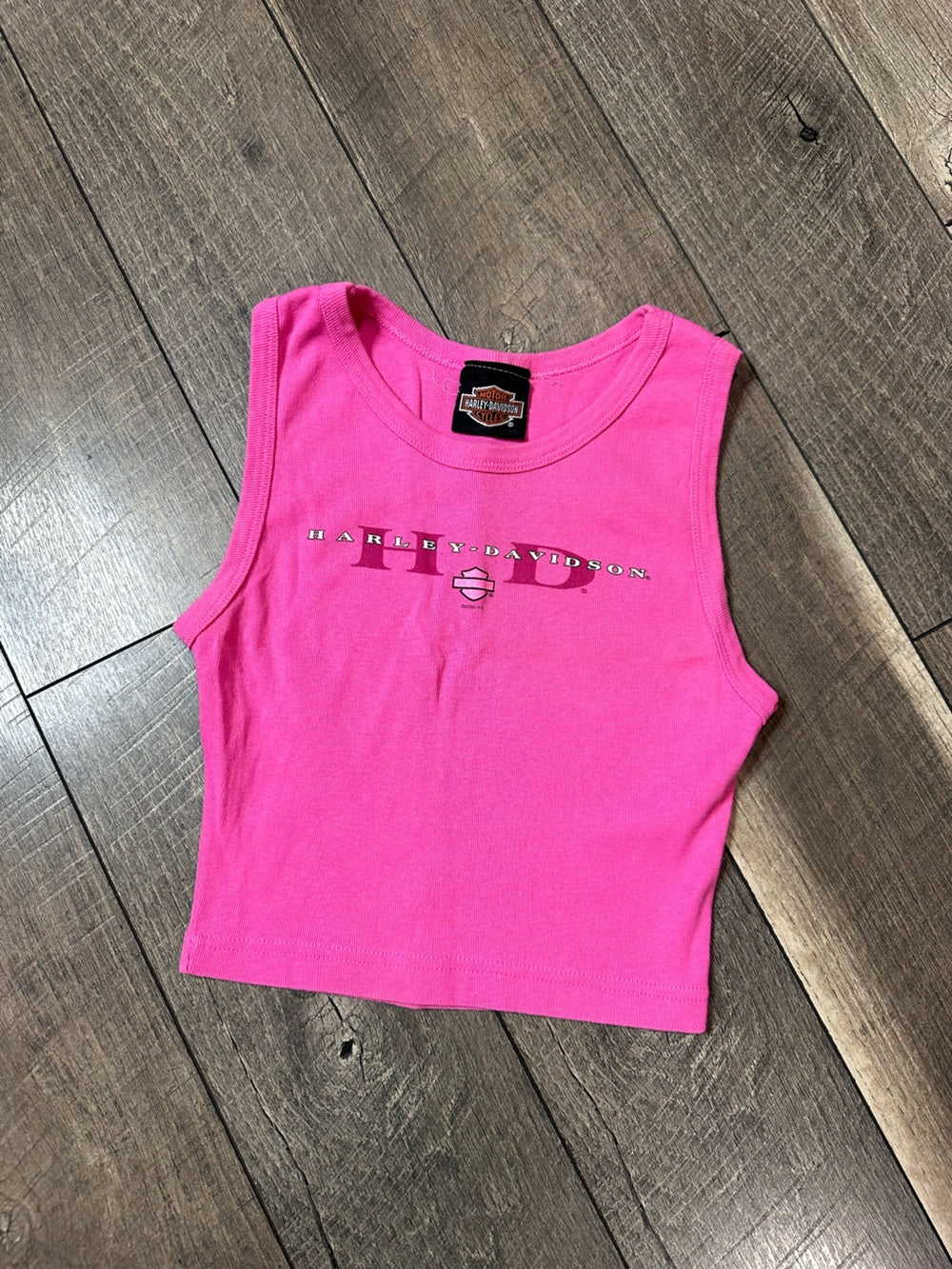 Harley-Davidson Crop Ribbed Tank Top