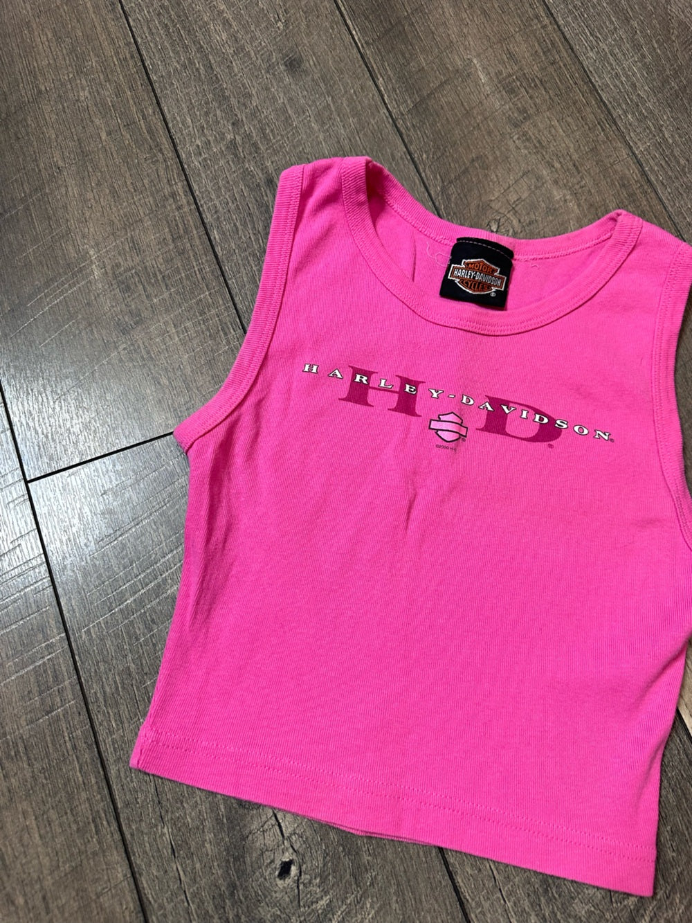 Harley-Davidson Crop Ribbed Tank Top