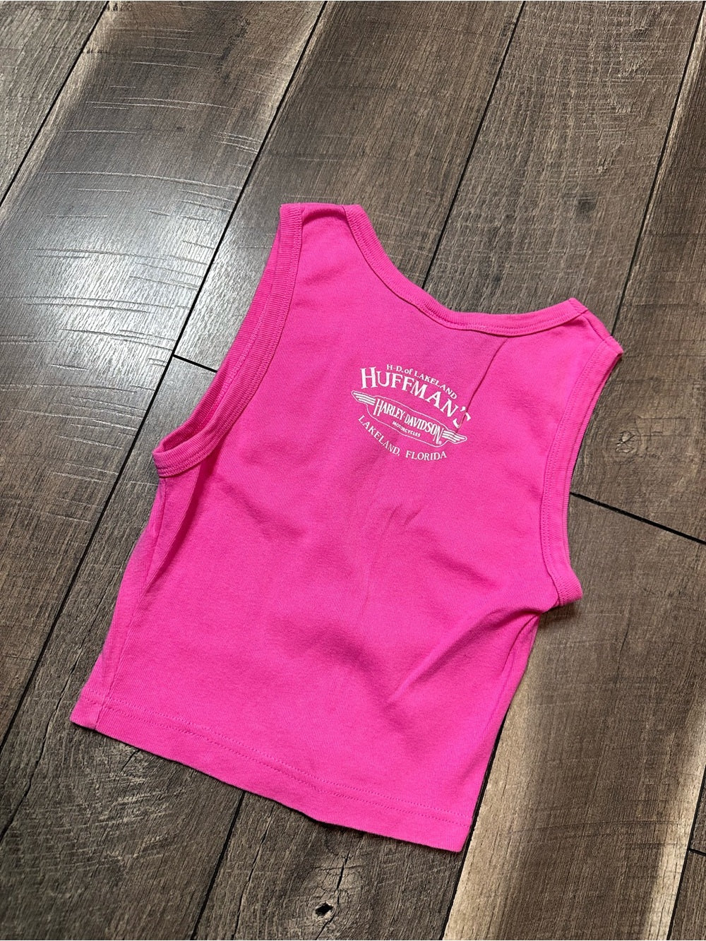 Harley-Davidson Crop Ribbed Tank Top