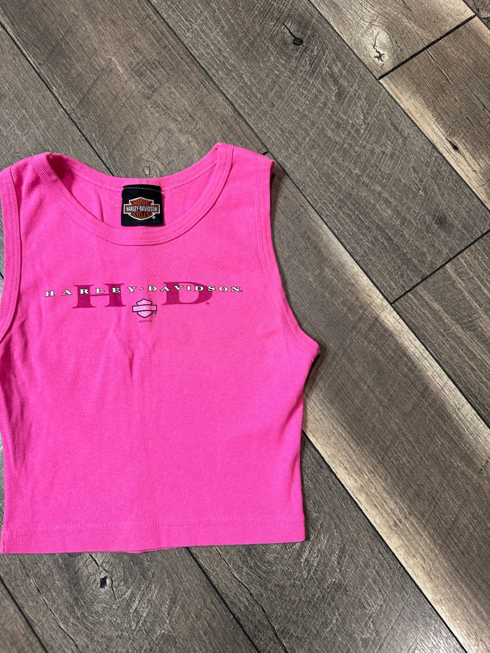 Harley-Davidson Crop Ribbed Tank Top