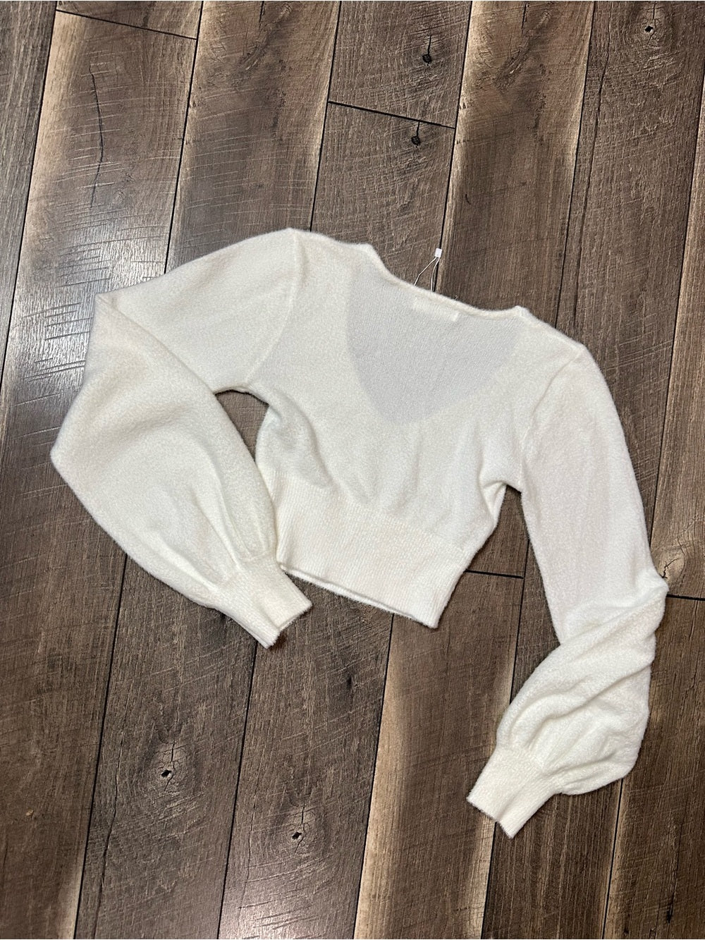 12th Tribe Fuzzy Crop Sweater