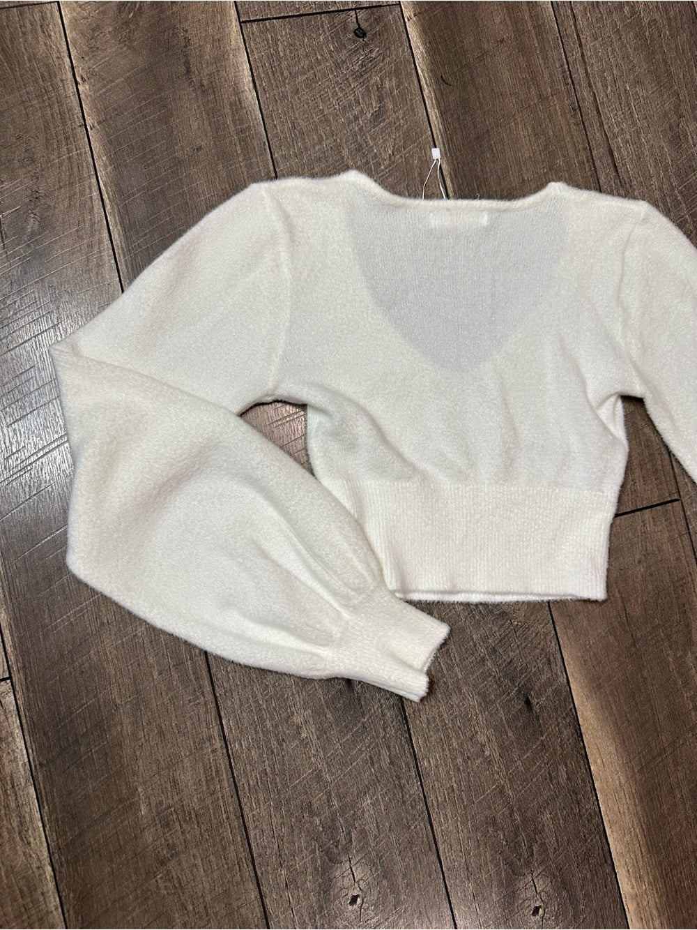 12th Tribe Fuzzy Crop Sweater