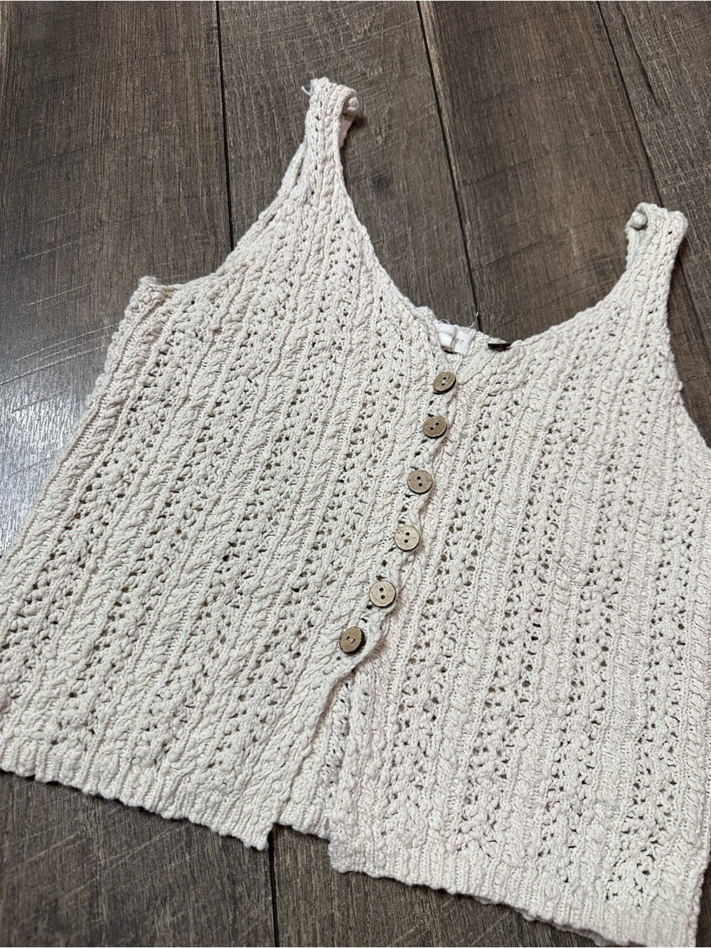 Blu Pepper Button Front Tank