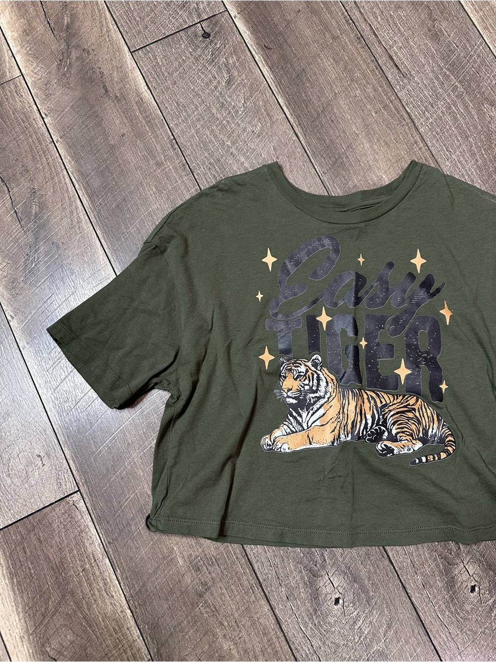 Bella Canvas Crop Tee “Easy Tiger”