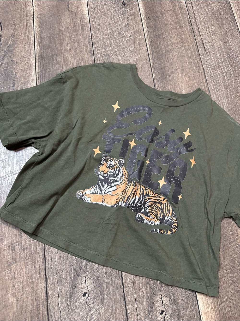 Bella Canvas Crop Tee “Easy Tiger”