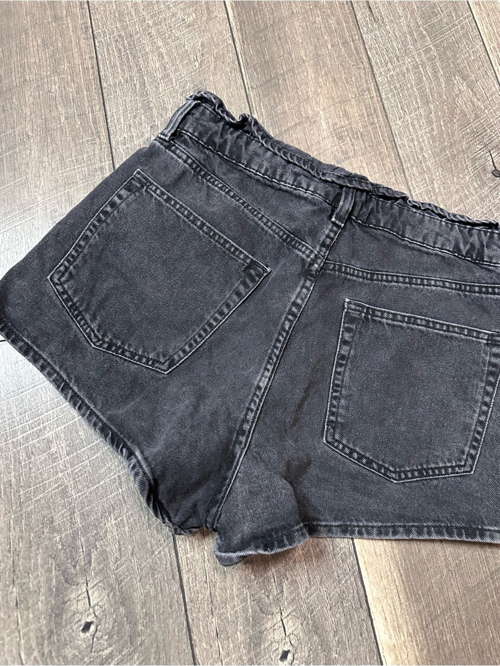 Divided Black Denim Shorts