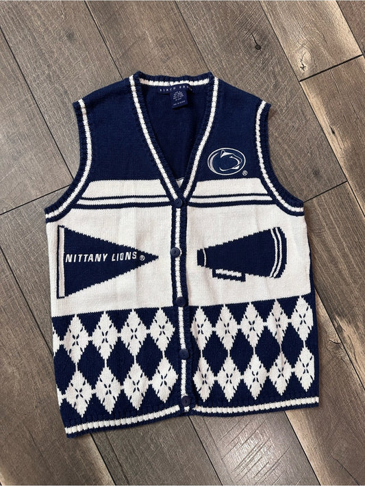 Birch Bros Vintage Penn State Nittany Lions Knit Sweater Vest
