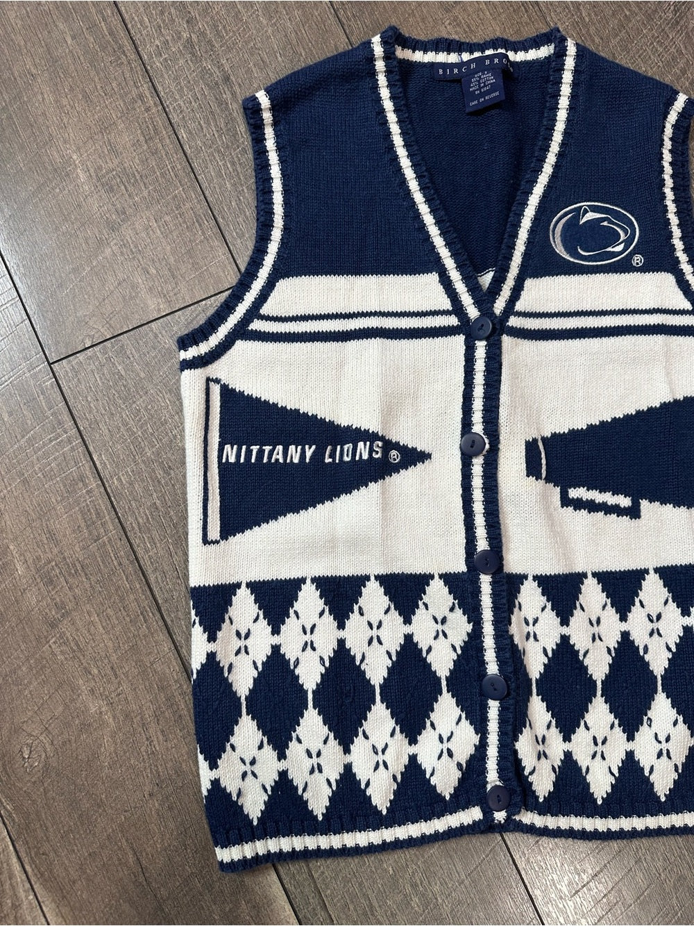Birch Bros Vintage Penn State Nittany Lions Knit Sweater Vest