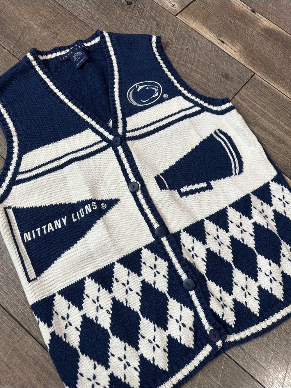Birch Bros Vintage Penn State Nittany Lions Knit Sweater Vest
