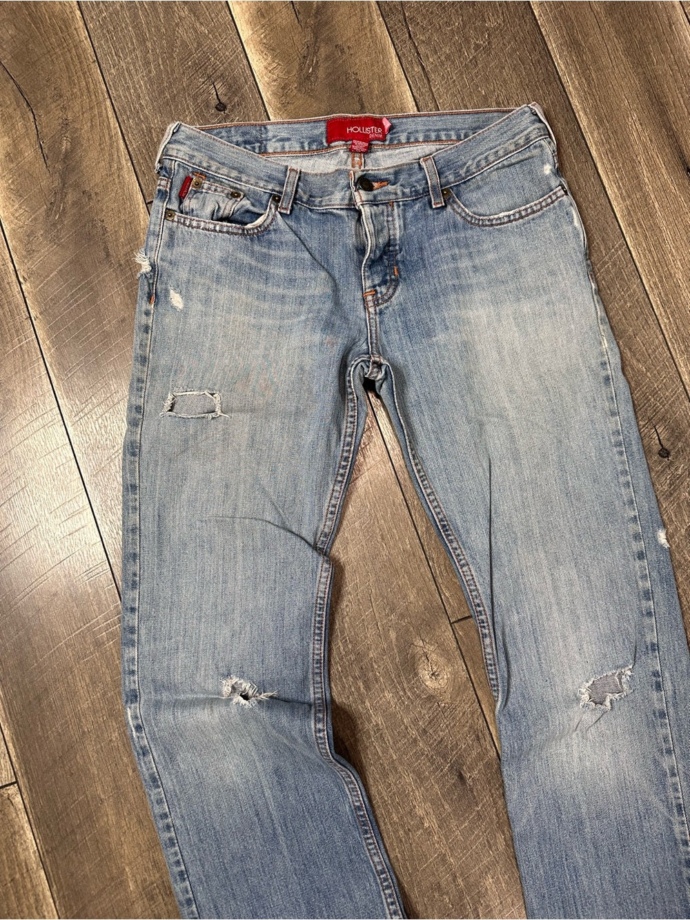 Y2K Hollister Low Rise Distressed Jeans