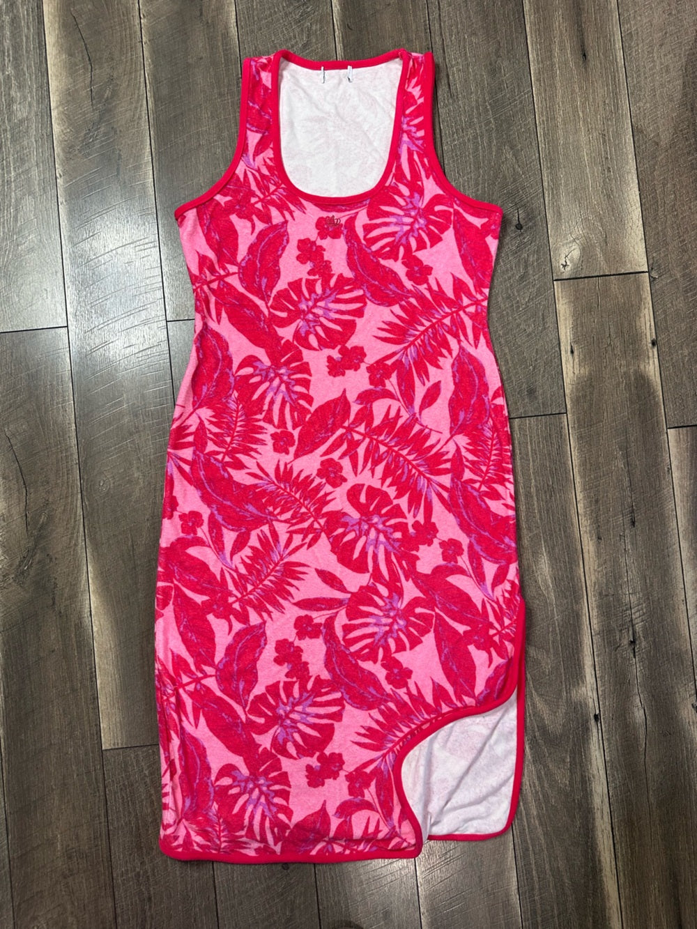 Juicy Couture Floral Terry Cloth Midi Swim Cover Up Dress