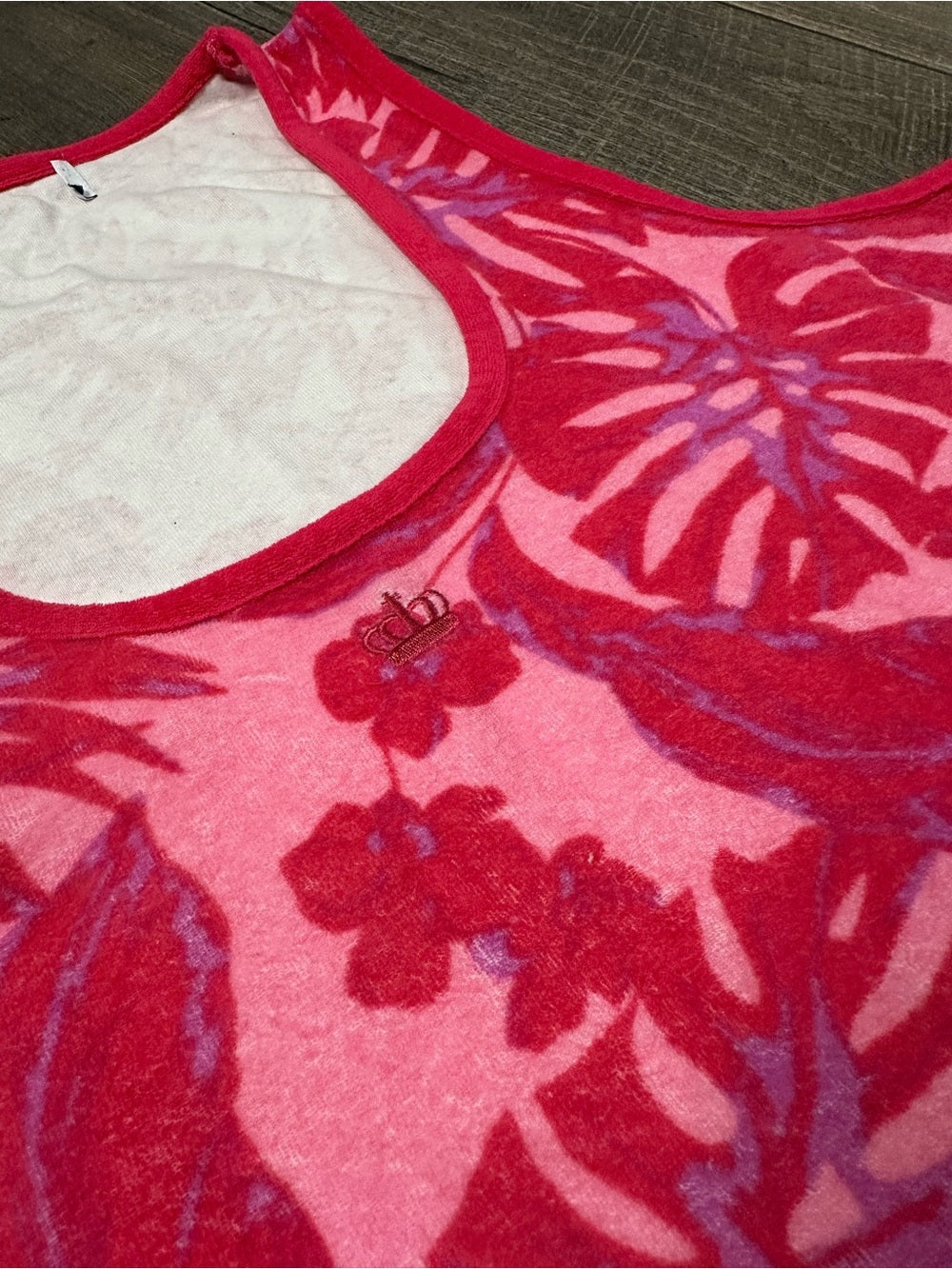 Juicy Couture Floral Terry Cloth Midi Swim Cover Up Dress