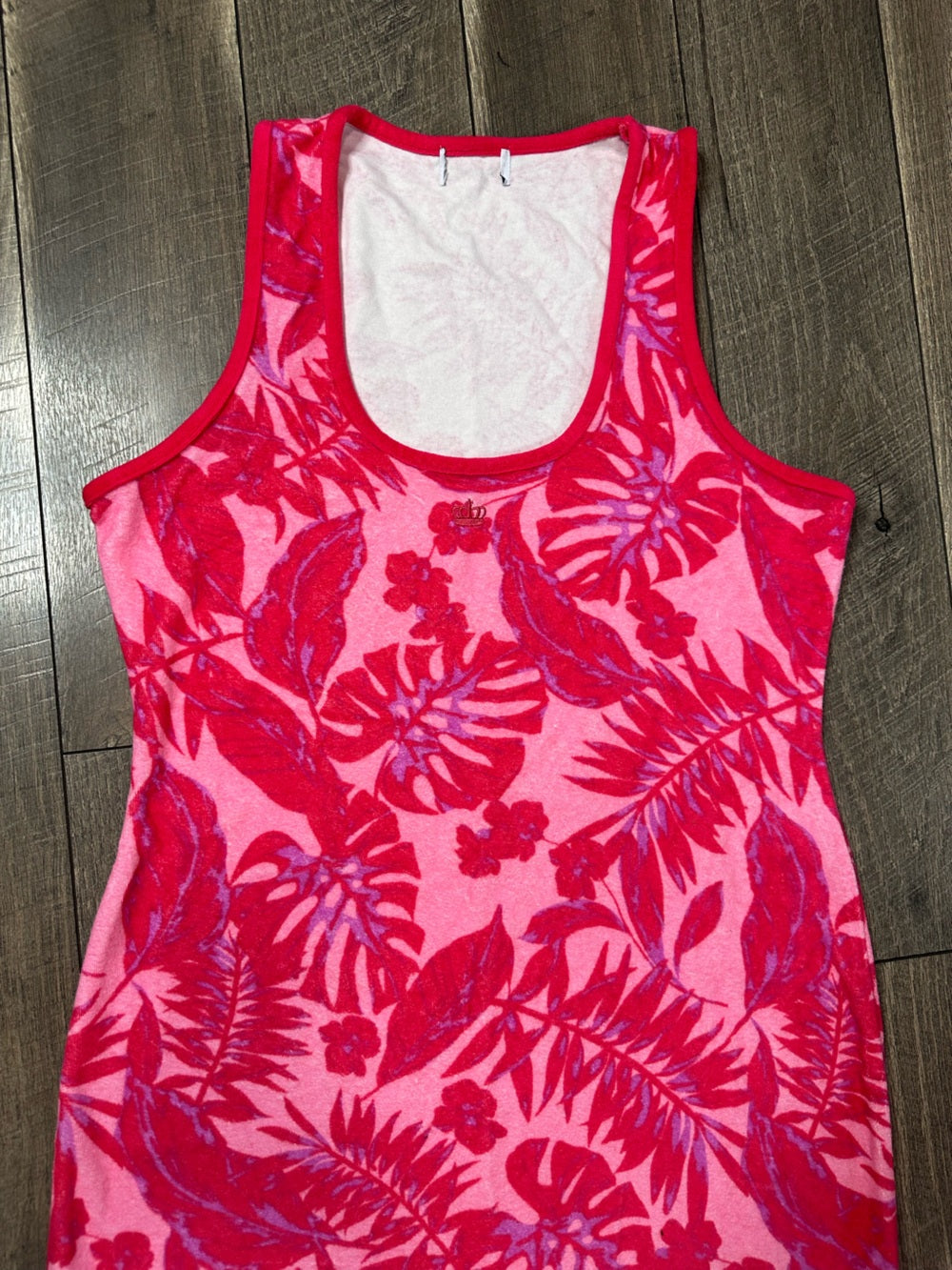 Juicy Couture Floral Terry Cloth Midi Swim Cover Up Dress