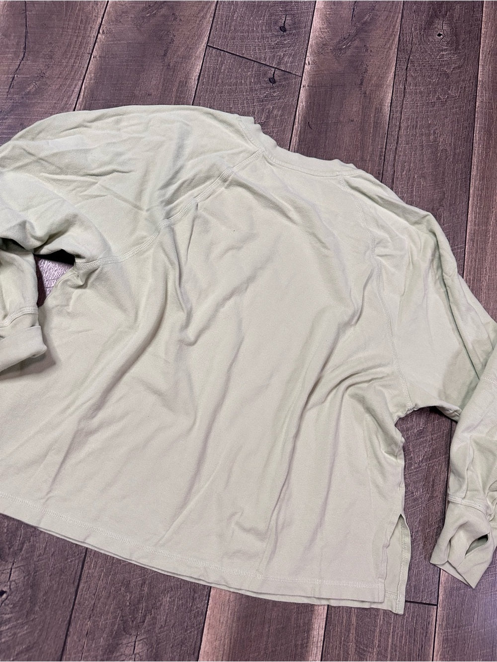 Aerie Offline Mint Long Sleeve V Neck Pullover