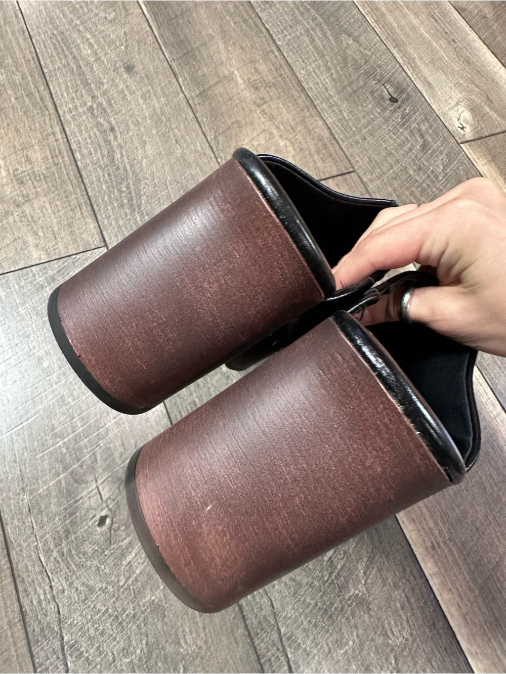 Zara Studded Black Clogs