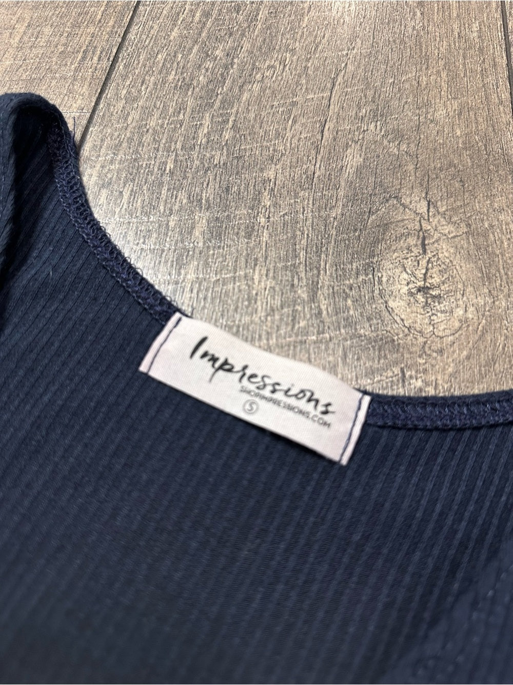 Impressions Navy Blue Bodysuit