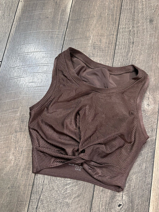 Aerie Longline Twist Crop Top