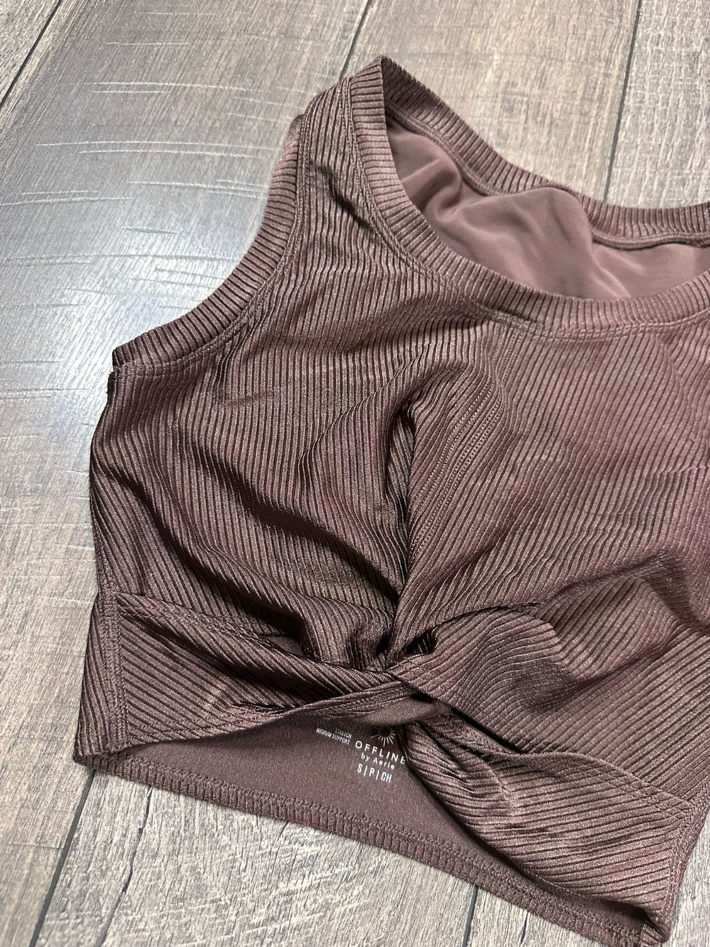 Aerie Longline Twist Crop Top