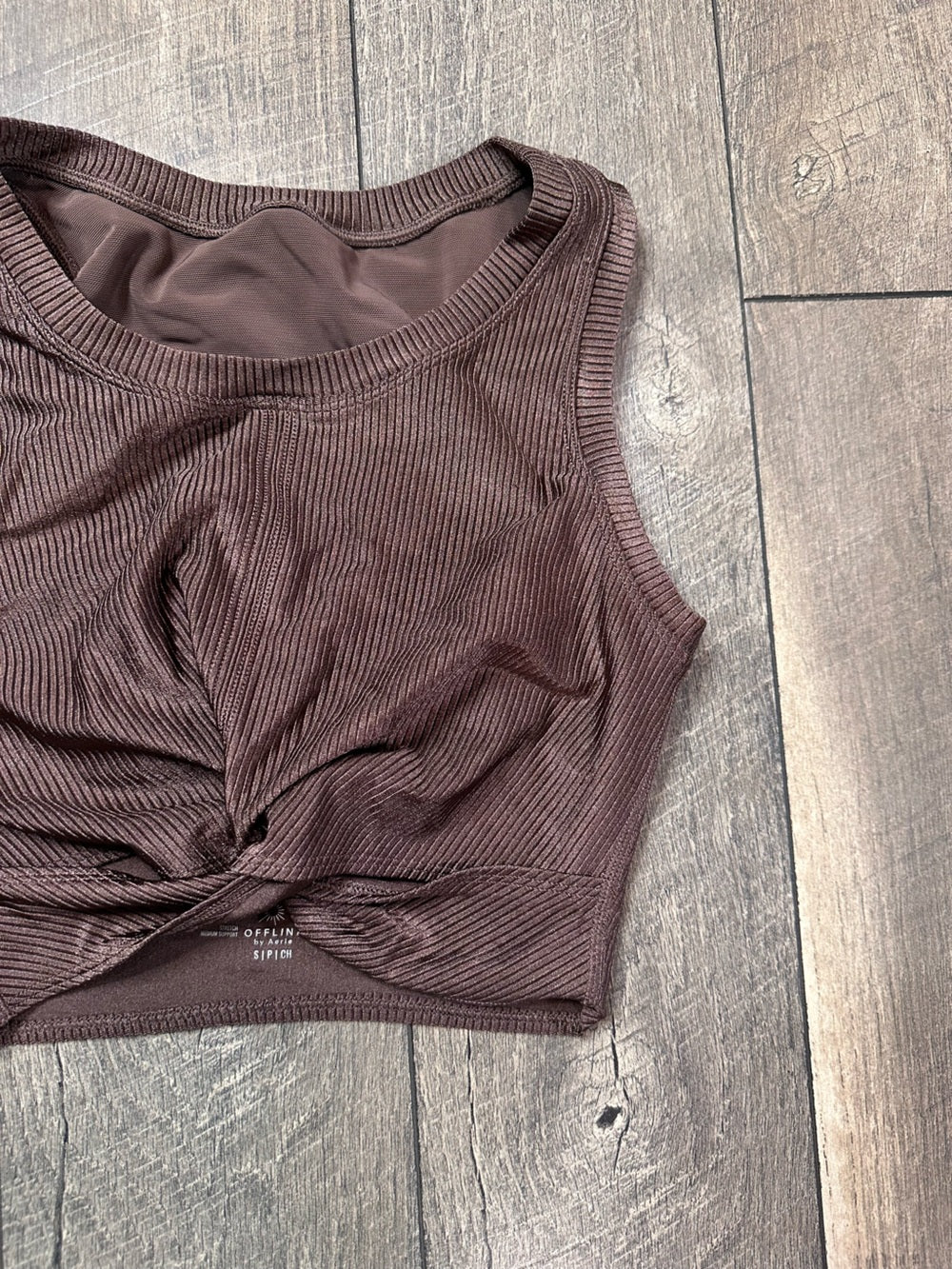 Aerie Longline Twist Crop Top