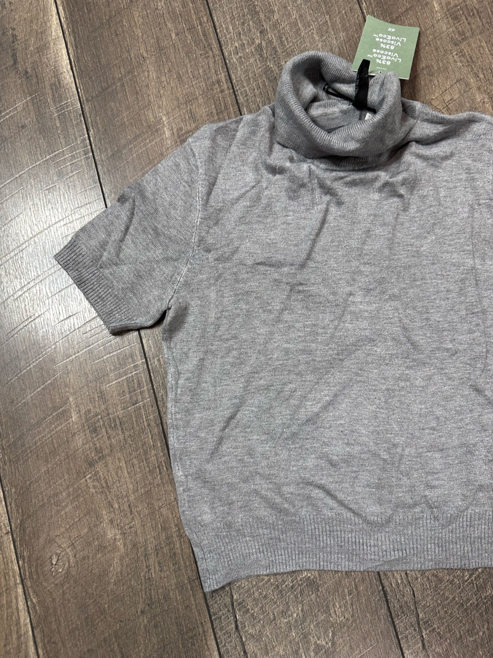 H&M Short Sleeve Turtleneck Lightweight Sweater