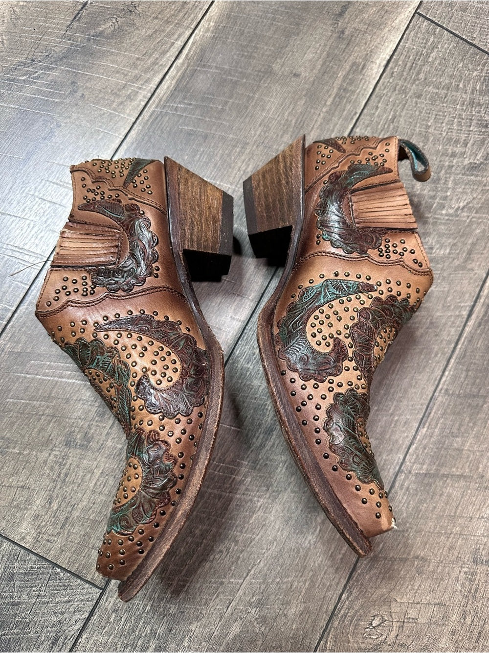 Corral Studded Western Ankle Booties