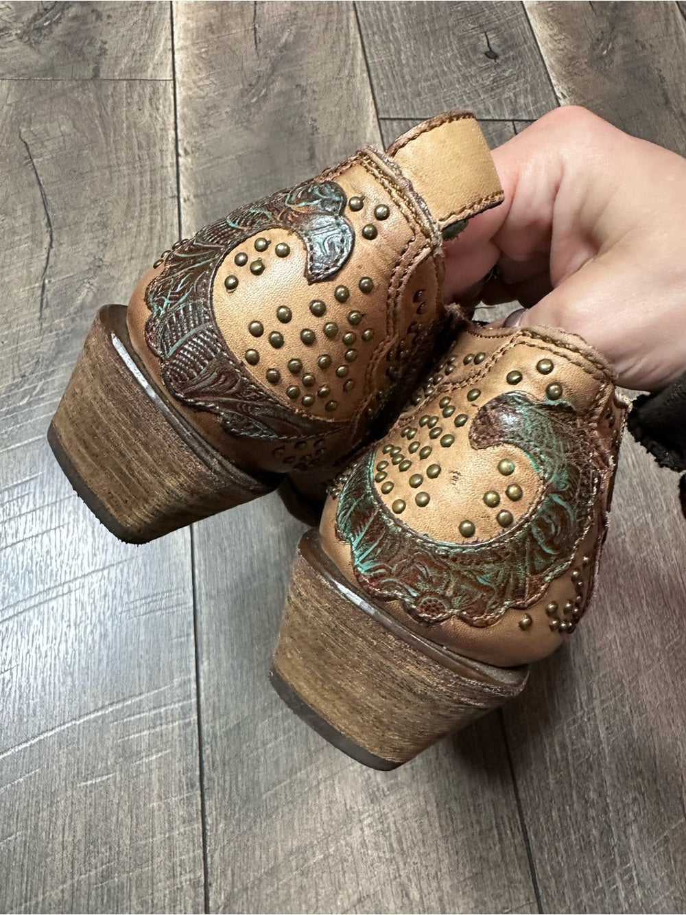 Corral Studded Western Ankle Booties