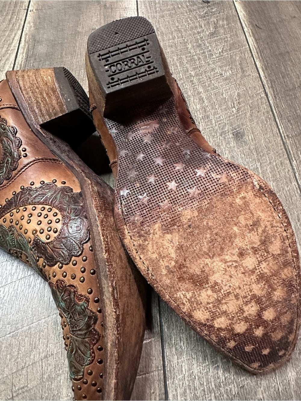 Corral Studded Western Ankle Booties