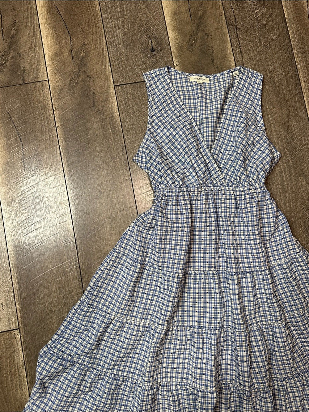 Max Studio Gingham Maxi Dress