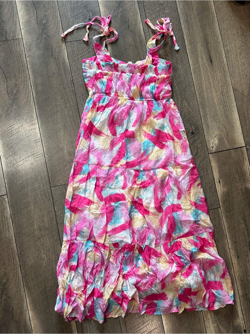 Blu Pepper Tiered Midi Dress