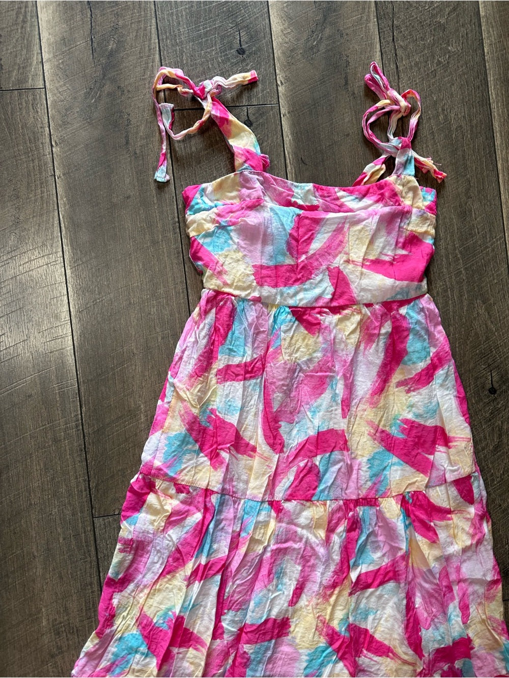 Blu Pepper Tiered Midi Dress