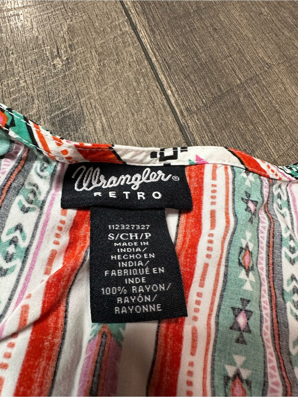 Wrangler Ruffle Sleeve Button Front Top