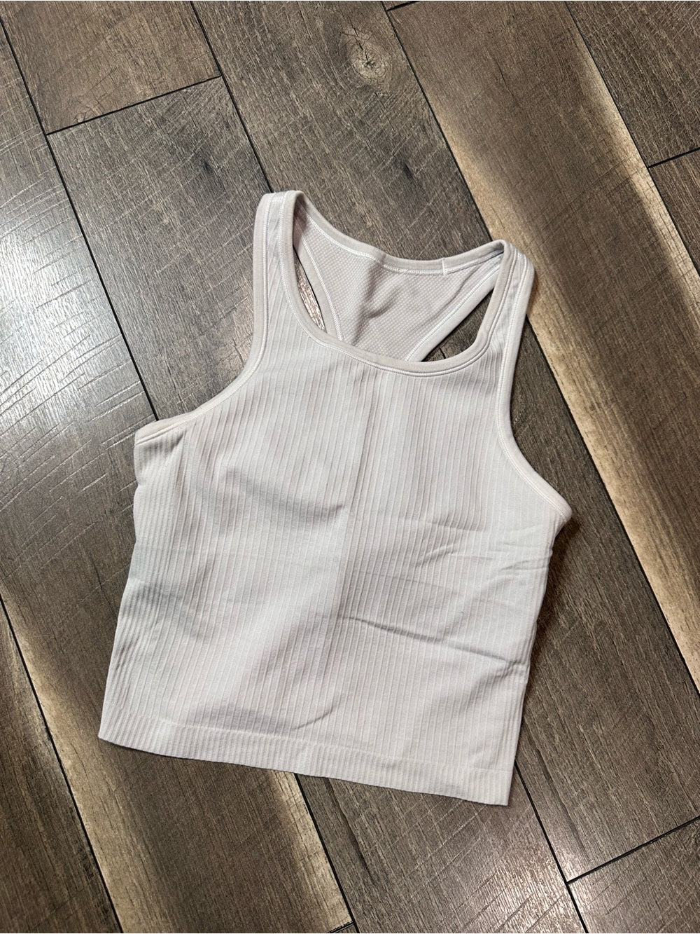 Lululemon Ebb To Street Racerback Crop Tank
White