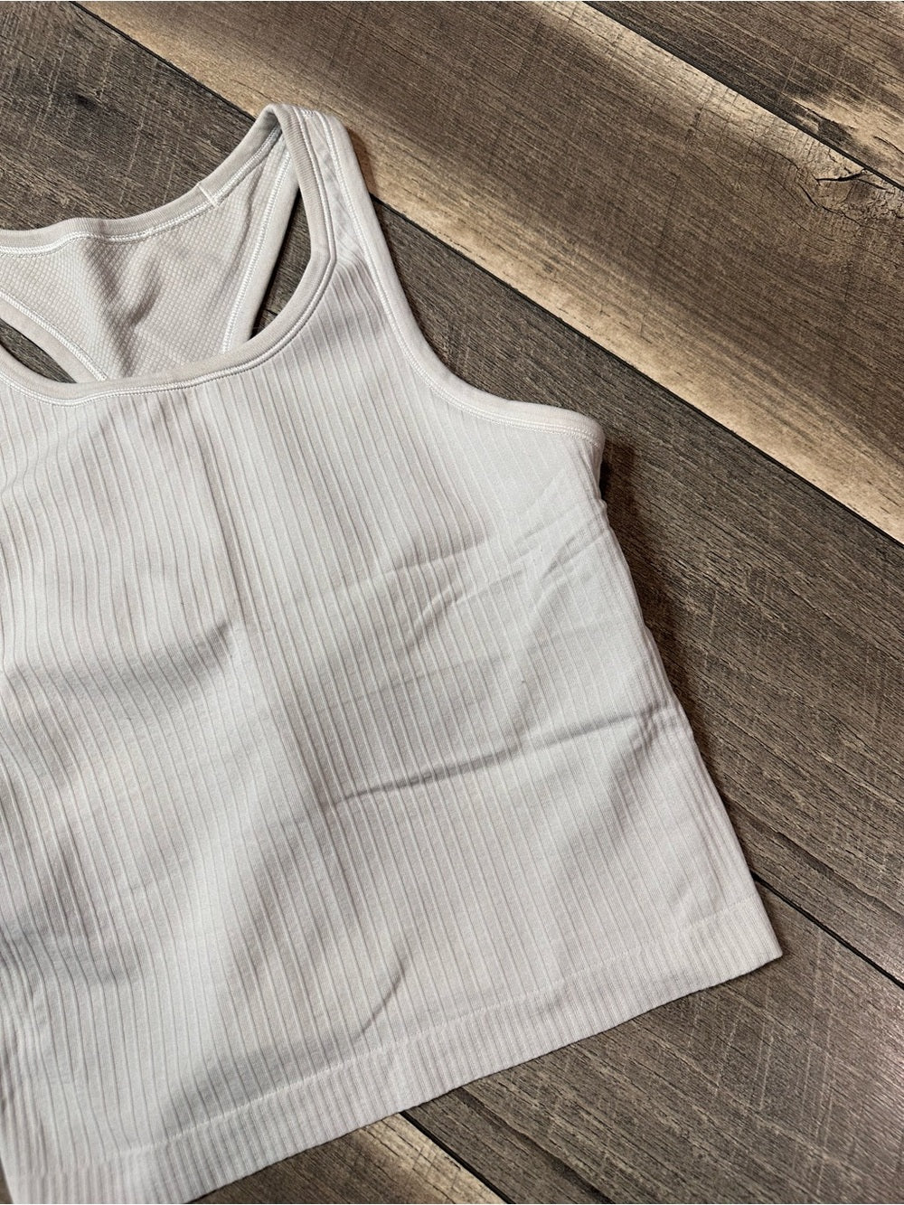 Lululemon Ebb To Street Racerback Crop Tank
White