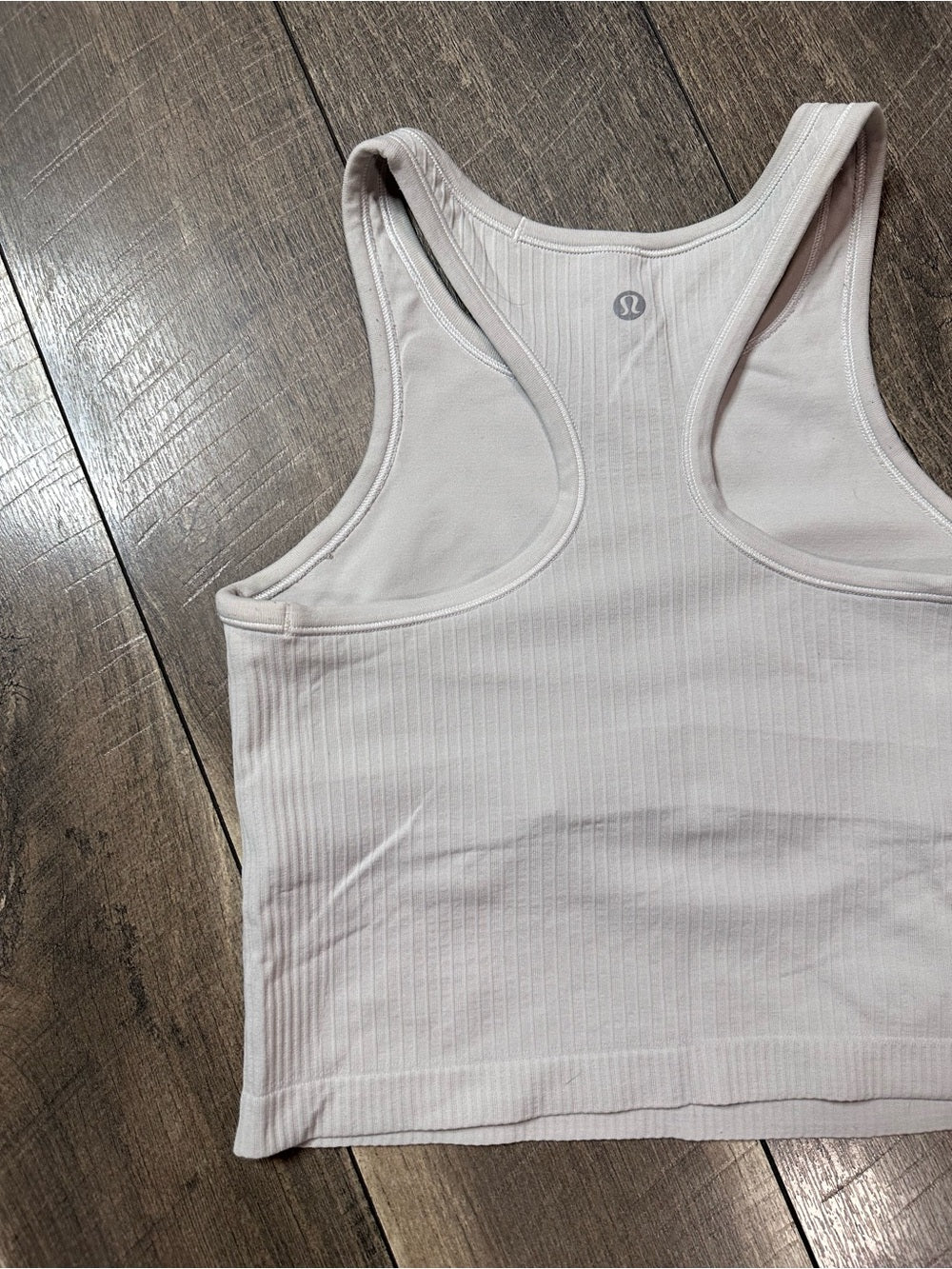 Lululemon Ebb To Street Racerback Crop Tank
White