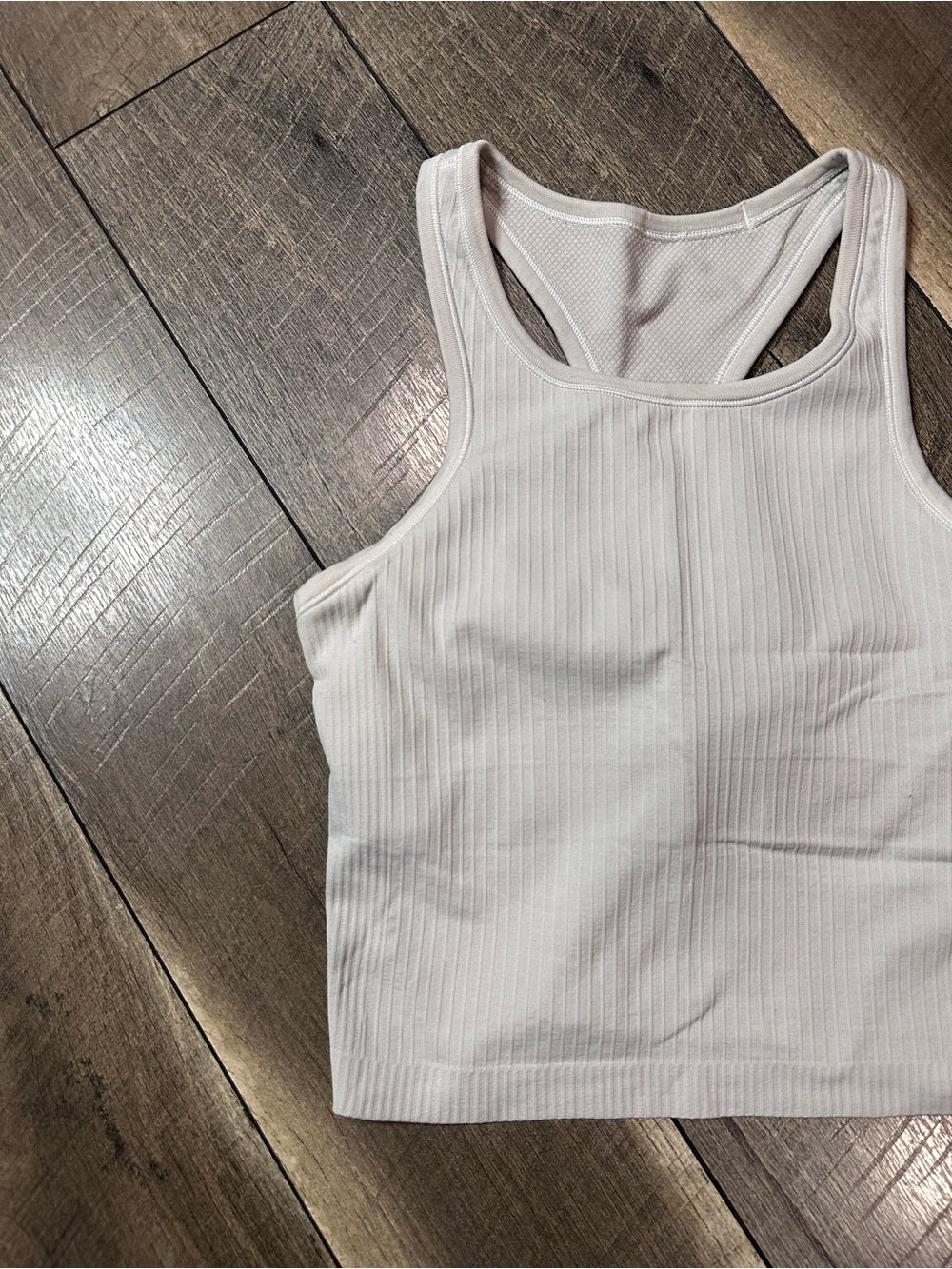 Lululemon Ebb To Street Racerback Crop Tank
White