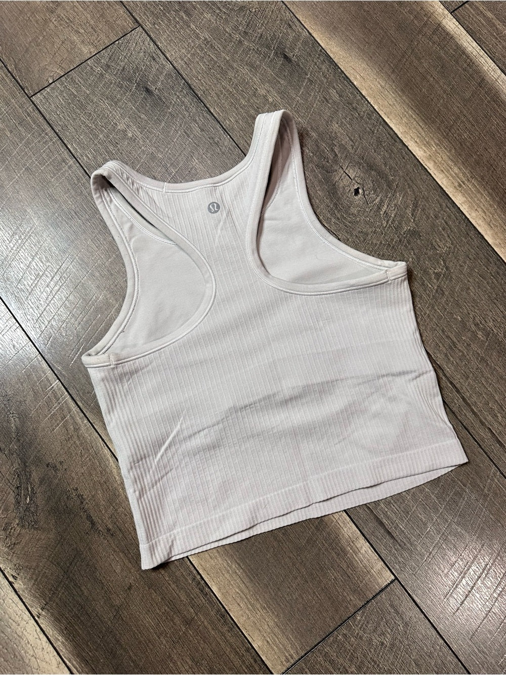 Lululemon Ebb To Street Racerback Crop Tank
White