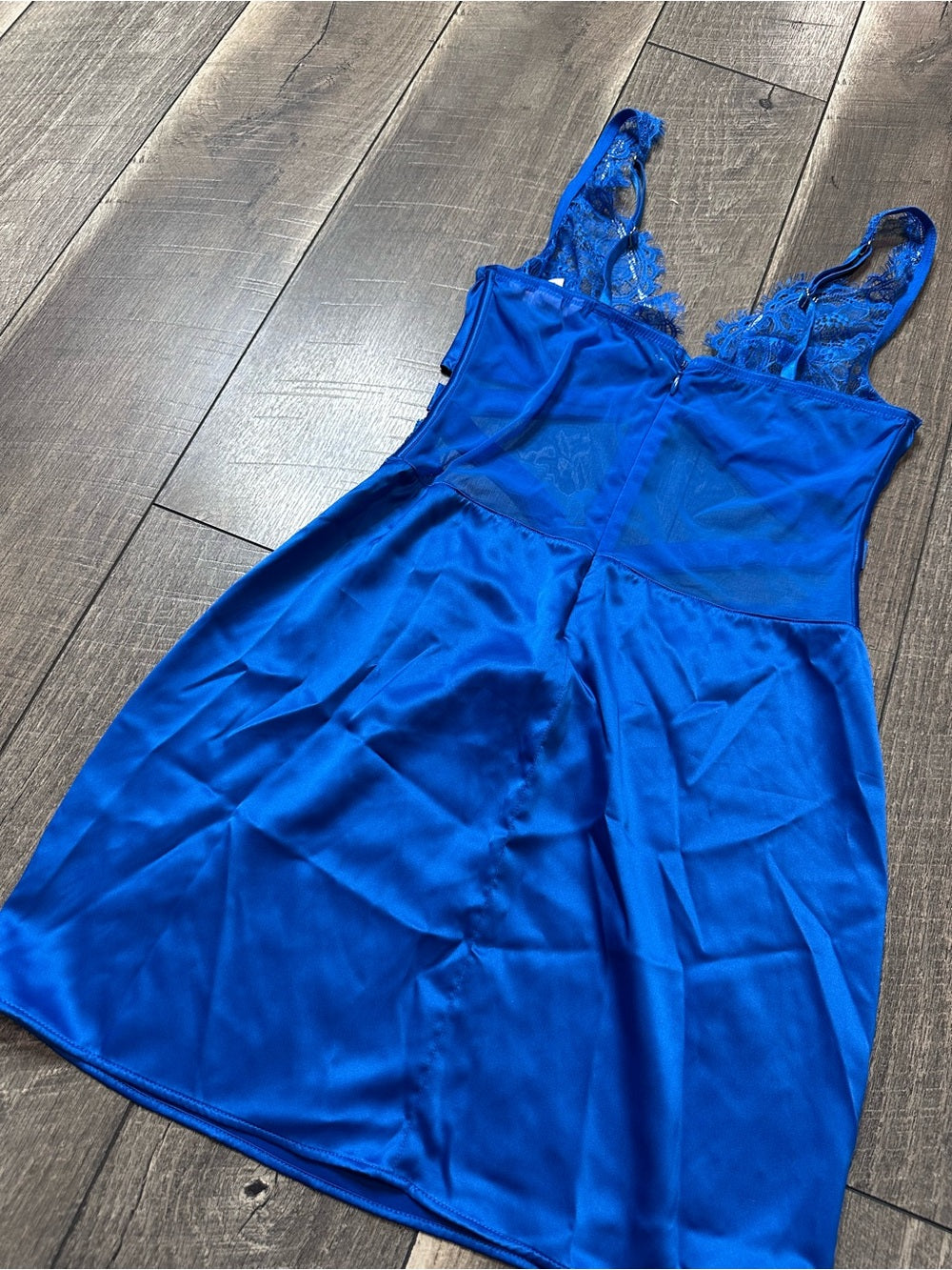 Victoria's Secret Lace Unlined Plunge Strappy Slip Dress
