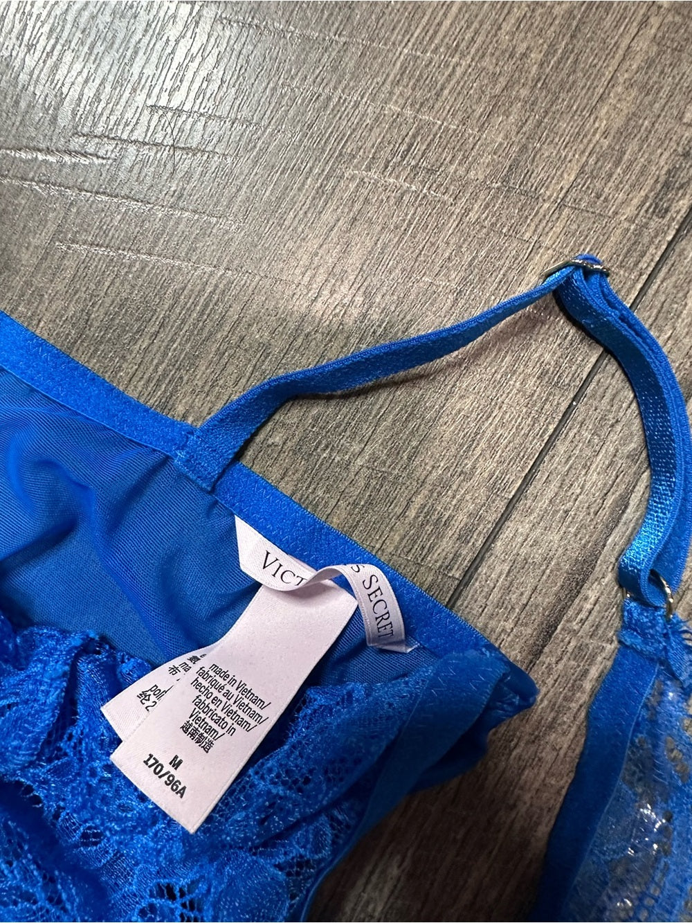 Victoria's Secret Lace Unlined Plunge Strappy Slip Dress