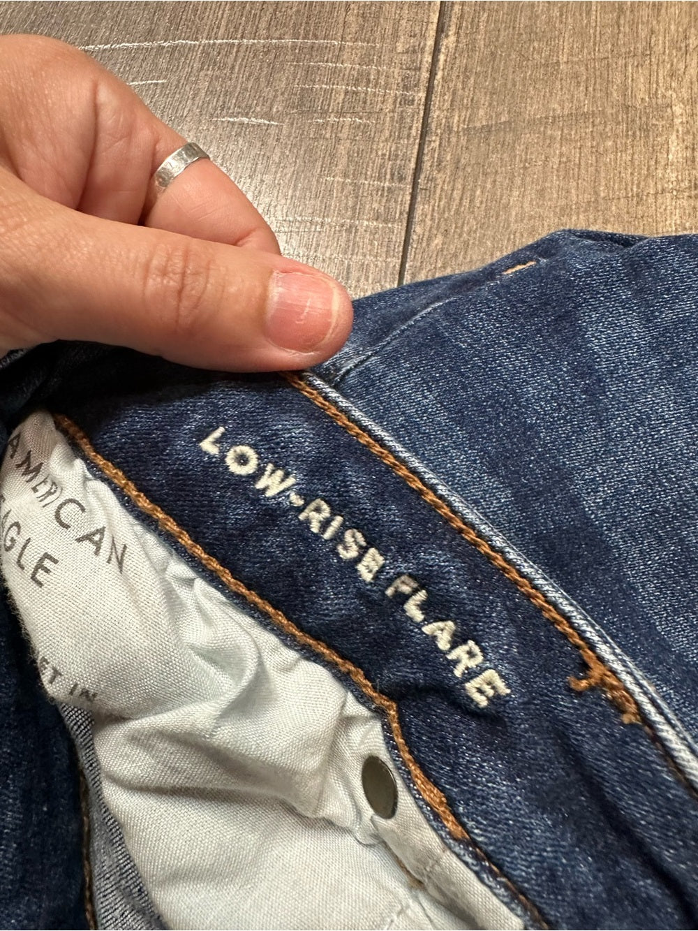 American Eagle Low Rise Flares