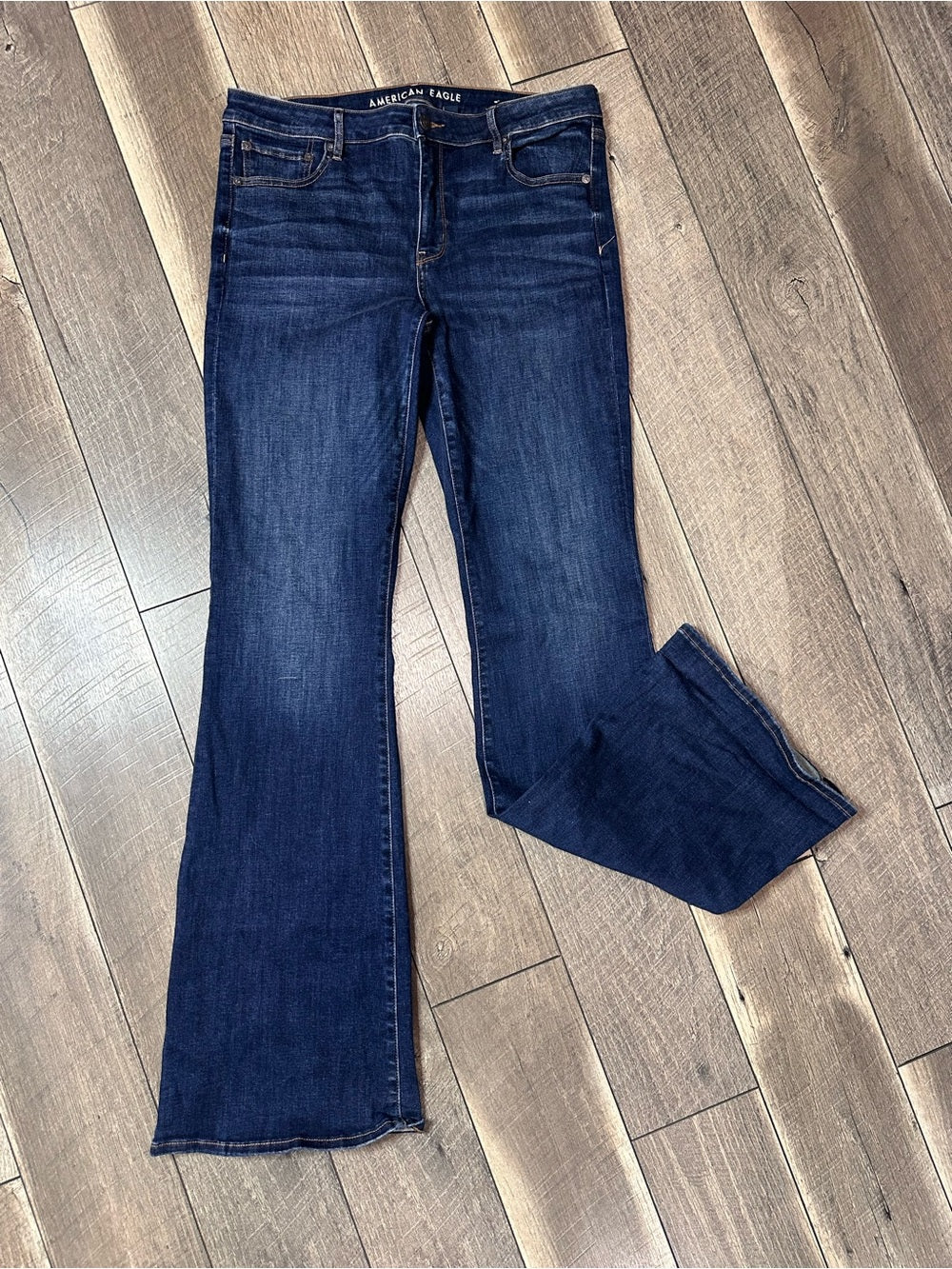 American Eagle Low Rise Flares
